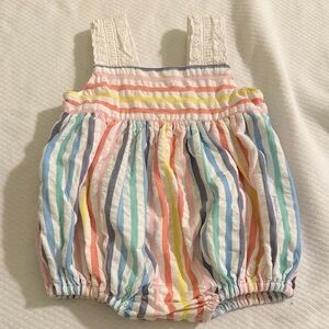 T.B.B.C Striped Multicolor Baby Romper